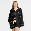 OhSo Soft Satin PJ Shortie Set