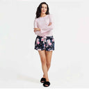 Cloud Soft Plush Shorts w/Satin Pockets