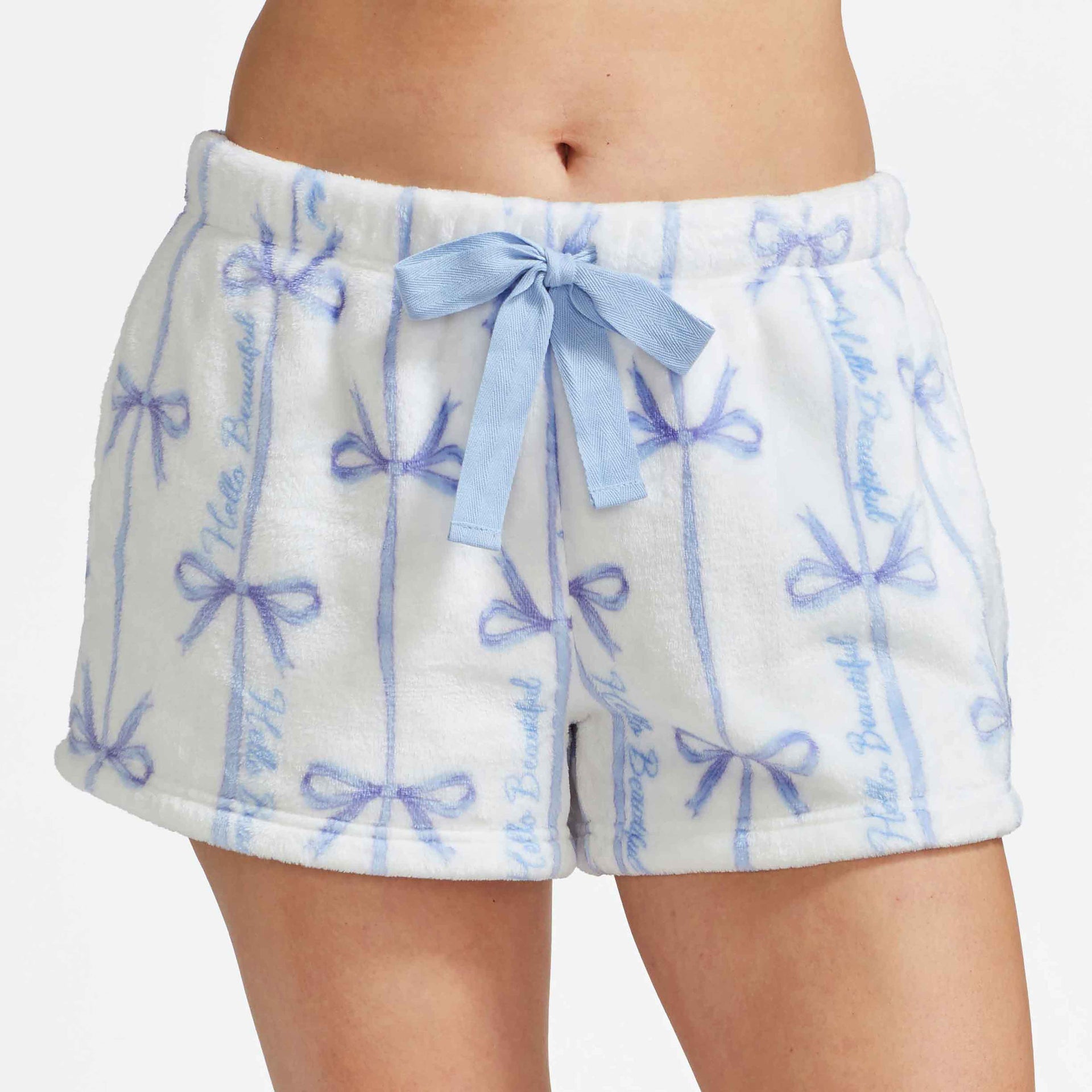 Cloud Soft Plush Shorts w/Satin Pockets