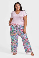 Yummy Jersey Pajama Set with Satin Trim