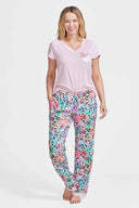 Yummy Jersey Pajama Set with Satin Trim