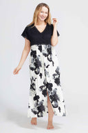 Lace & Jersey Zip-Front Lounger