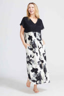 Lace & Jersey Zip-Front Lounger