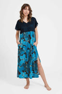 Lace & Jersey Zip-Front Lounger