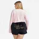 Cloud Soft Plush Shorts w/Satin Pockets