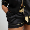 Satin Pajama Short Set
