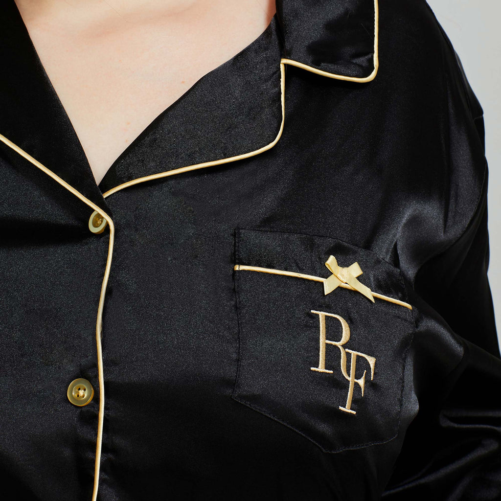 Satin Pajama Short Set